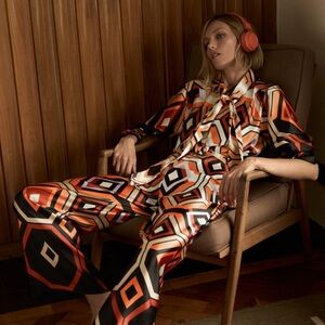 Zara Printed Belted Jumpsuit